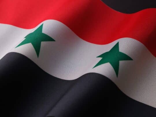 在这张照片中，您可以看到叙利亚国旗。从叙利亚到德国的家庭团聚需要考虑各种问题。