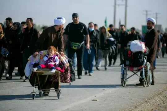 The picture shows a group of refugees from Afghanistan. More than 250 organizations are calling on the German government to honor its promises of protection (admission programs) for Afghans at risk.